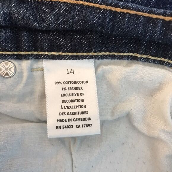 Old Navy Jeans The‎ Flirt Mid Rise Flare Stretch Denim Womens Size 14 Dark Wash - Picture 2 of 12